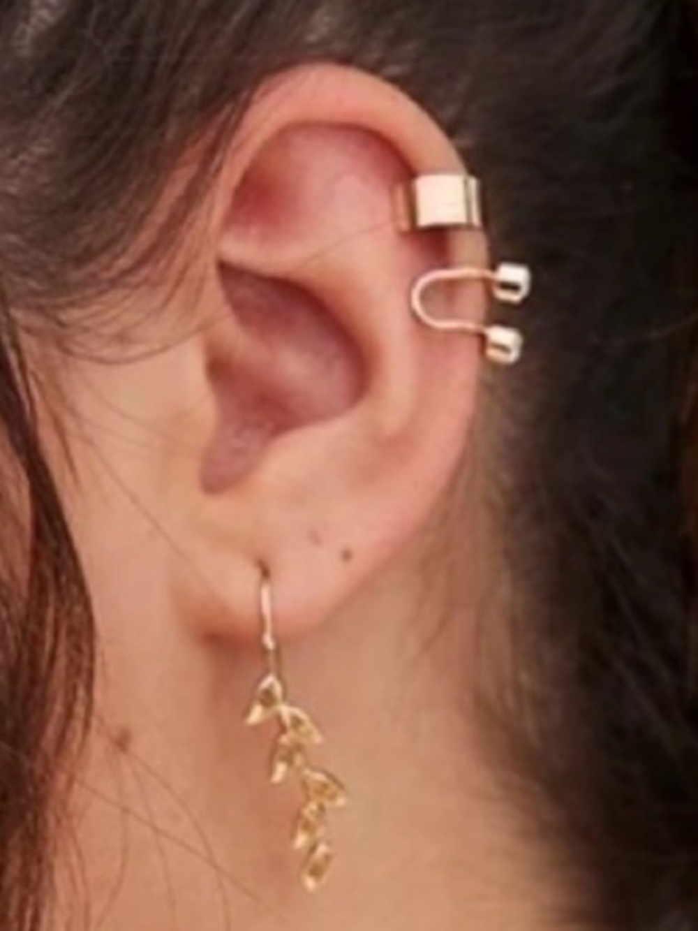 3/$25 Torrid Gold Tone Leaf & Cuff Crawler Earrings Set